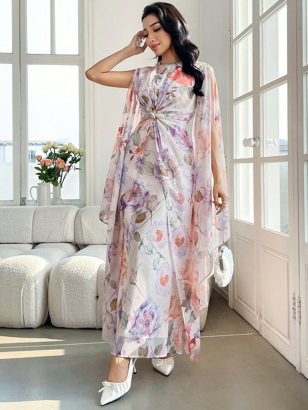 Rochie maxi SHEIN, mix culori