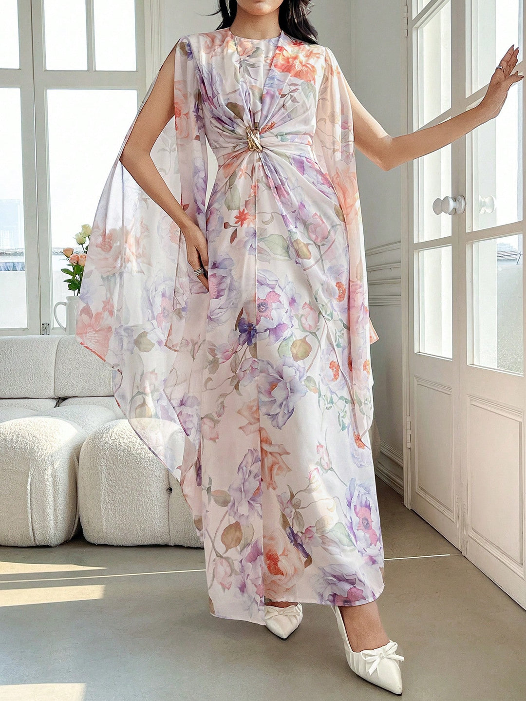 Rochie maxi SHEIN, mix culori