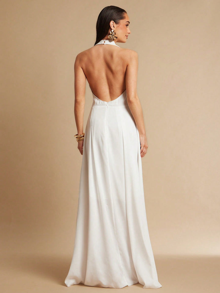 Rochie maxi SHEIN, alb