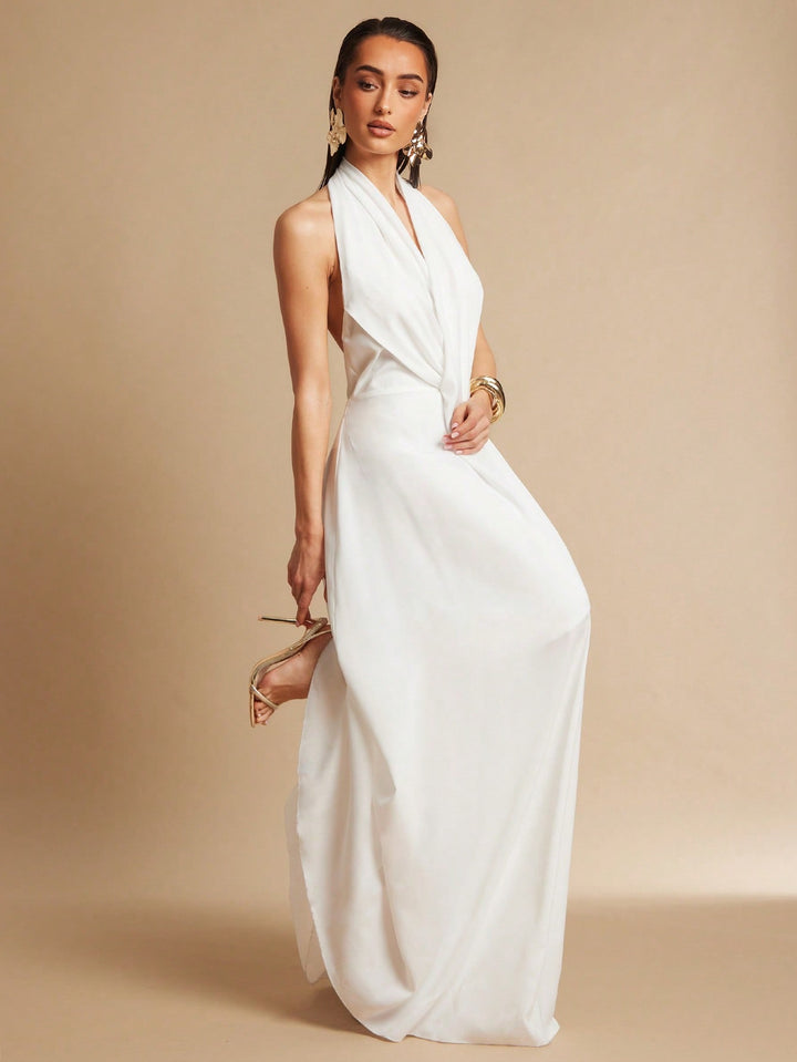 Rochie maxi SHEIN, alb