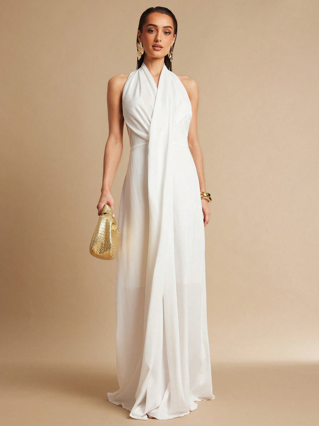 Rochie maxi SHEIN, alb