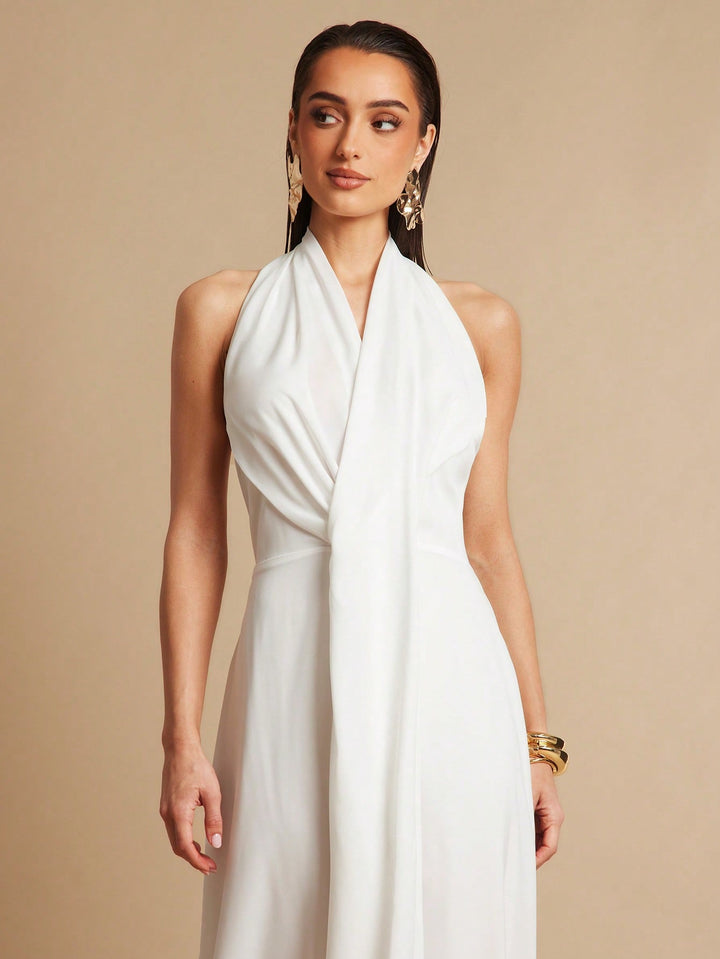 Rochie maxi SHEIN, alb