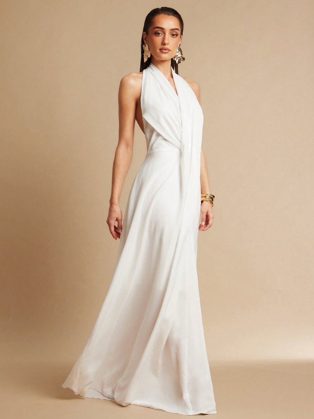 Rochie maxi SHEIN, alb