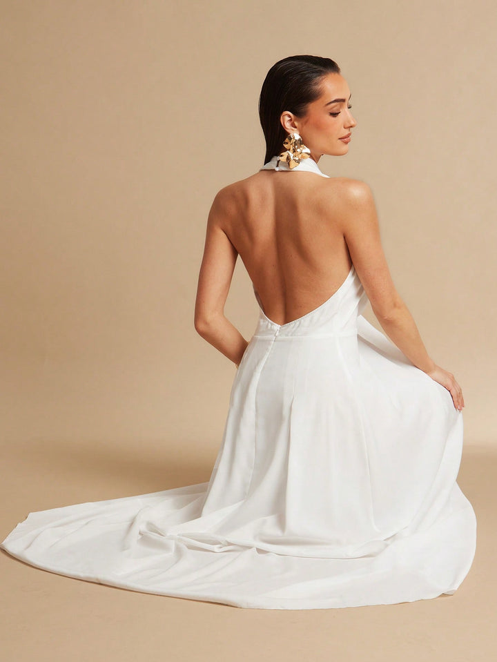 Rochie maxi SHEIN, alb