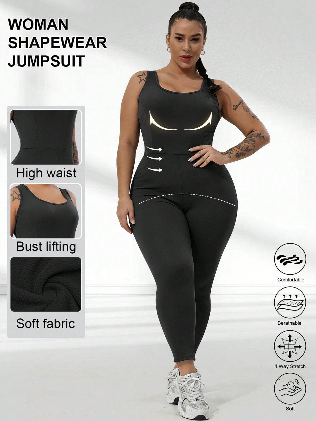 Body sport SHEIN, negru