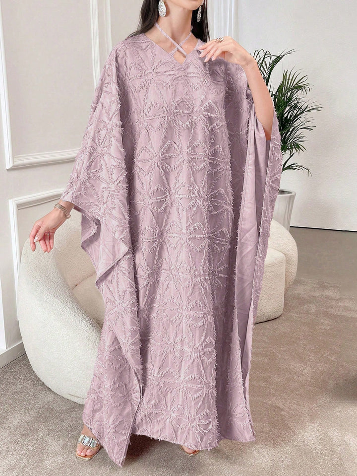 Set caftan și jalabiya SHEIN, mov
