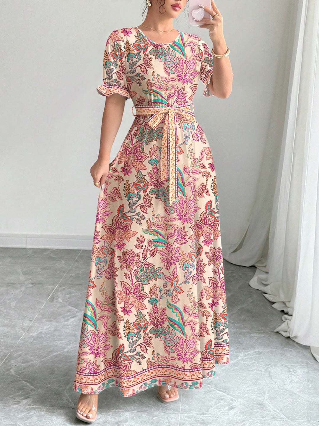Rochie maxi SHEIN, mix culori