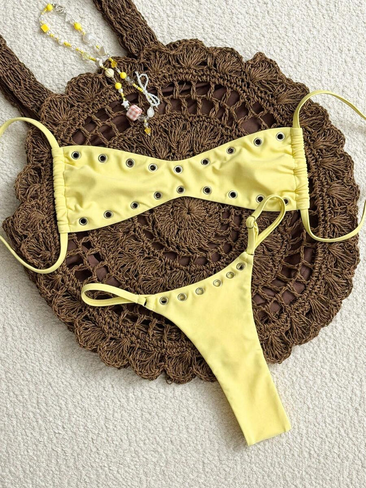 Costum de baie SHEIN, galben