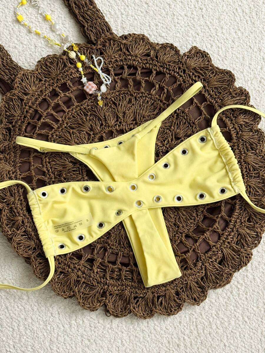 Costum de baie SHEIN, galben