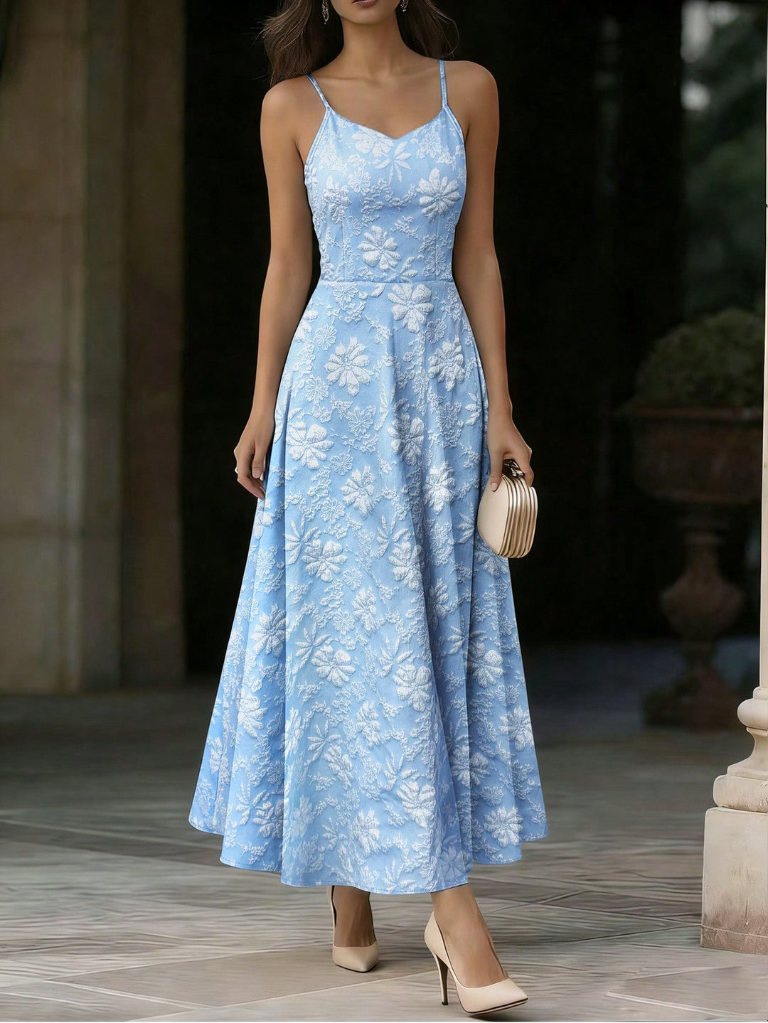 Rochie maxi SHEIN, albastru