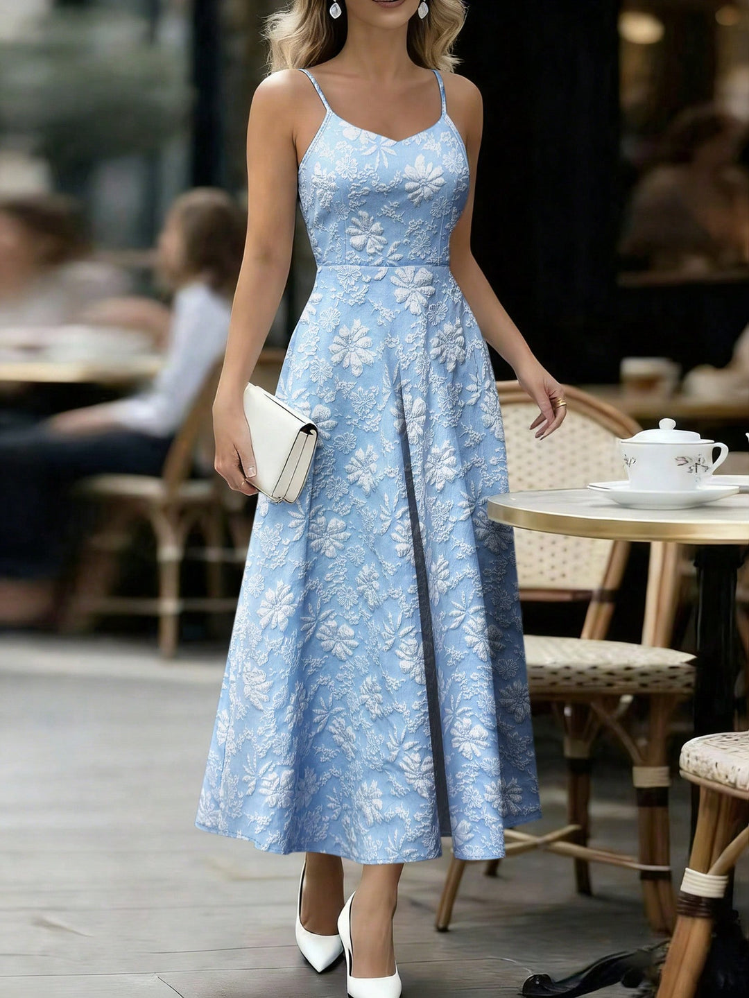 Rochie maxi SHEIN, albastru