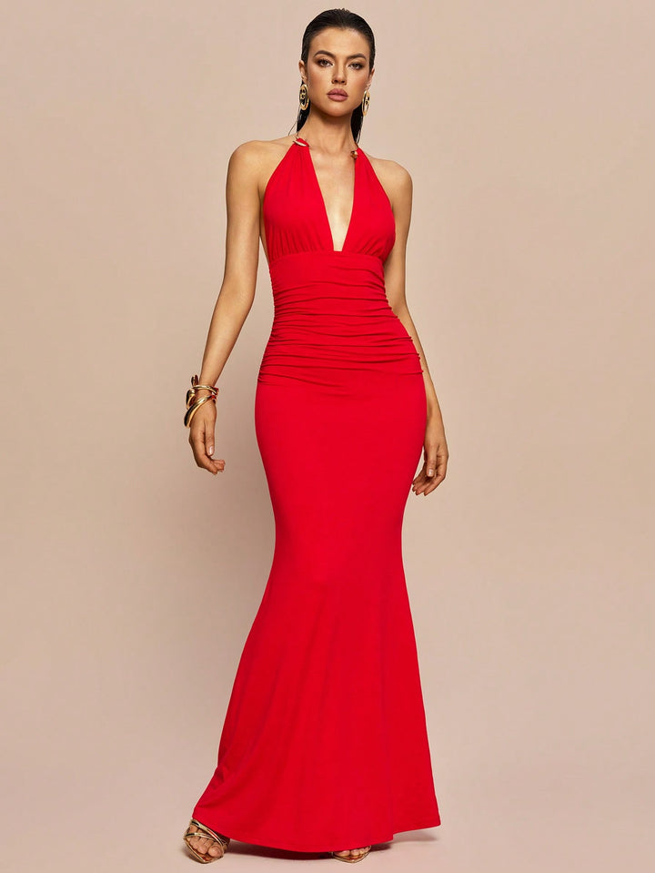 Rochie maxi SHEIN, roșu