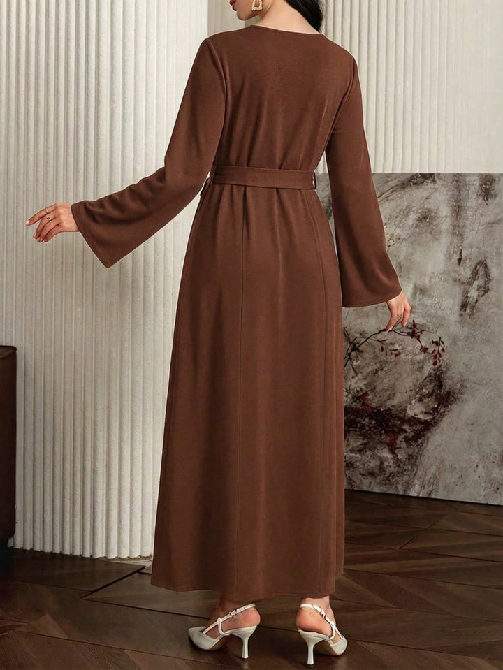 Rochie maxi SHEIN, maro