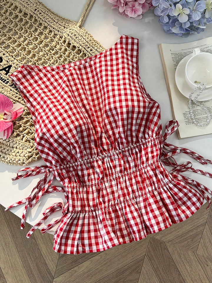 Bluza cropped fără mâneci SHEIN, mix culori