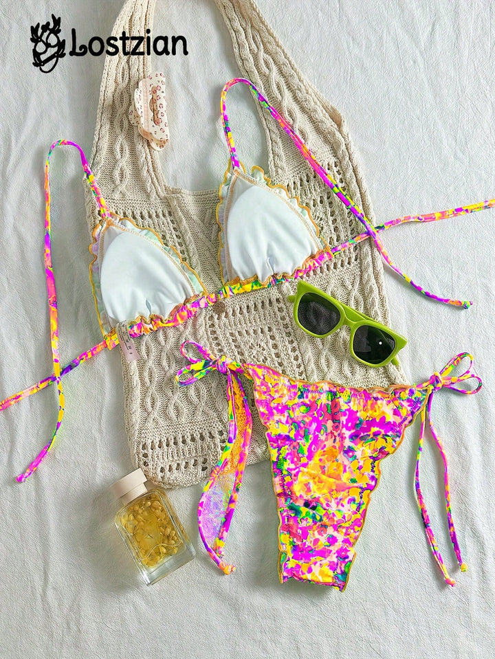 Set bikini SHEIN, mix culori