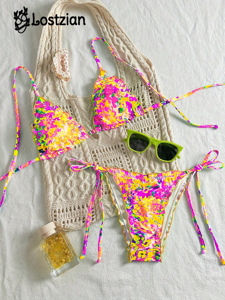 Set bikini SHEIN, mix culori