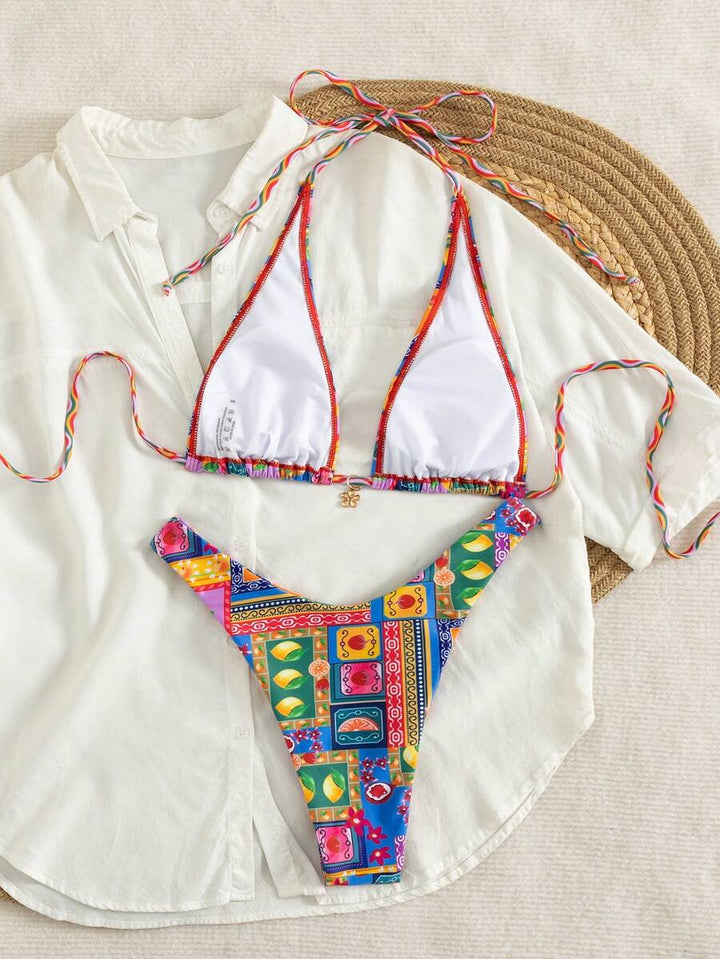 Costum de baie SHEIN, mix culori