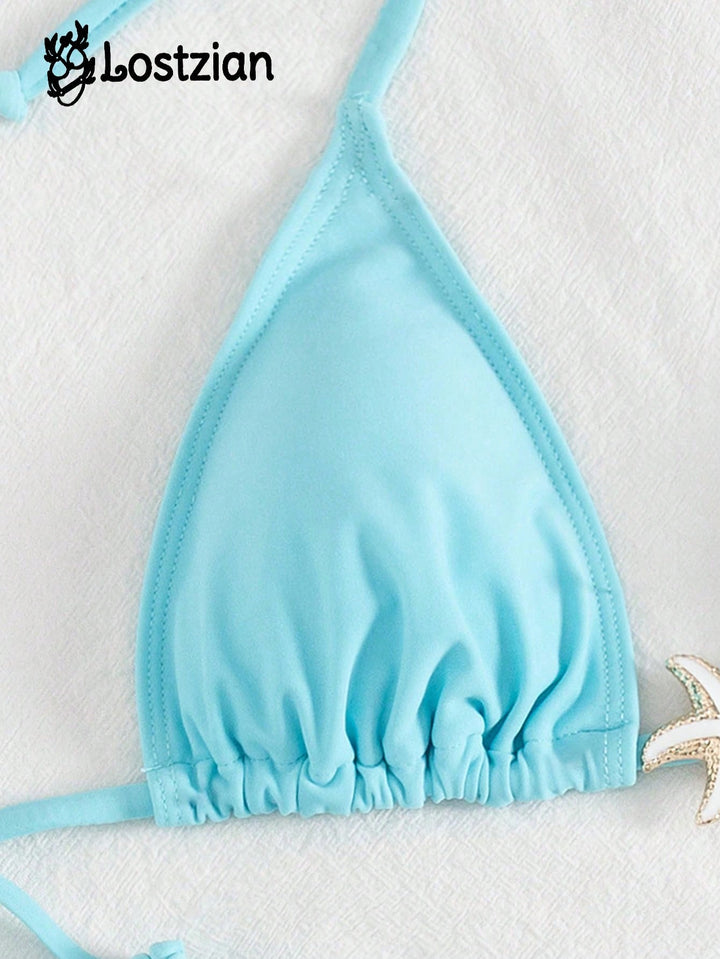 Set bikini SHEIN, albastru