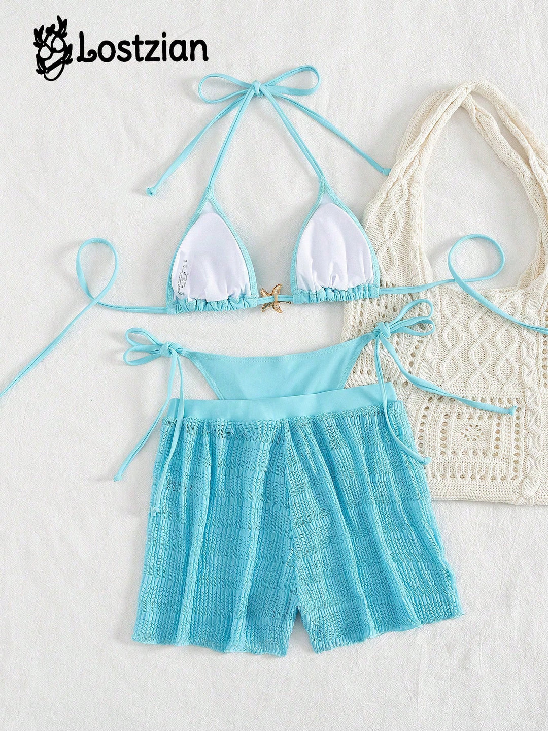 Set bikini SHEIN, albastru