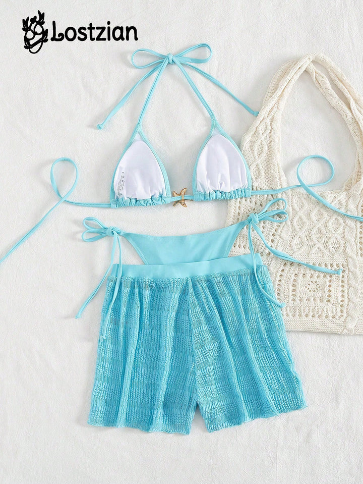 Set bikini SHEIN, albastru