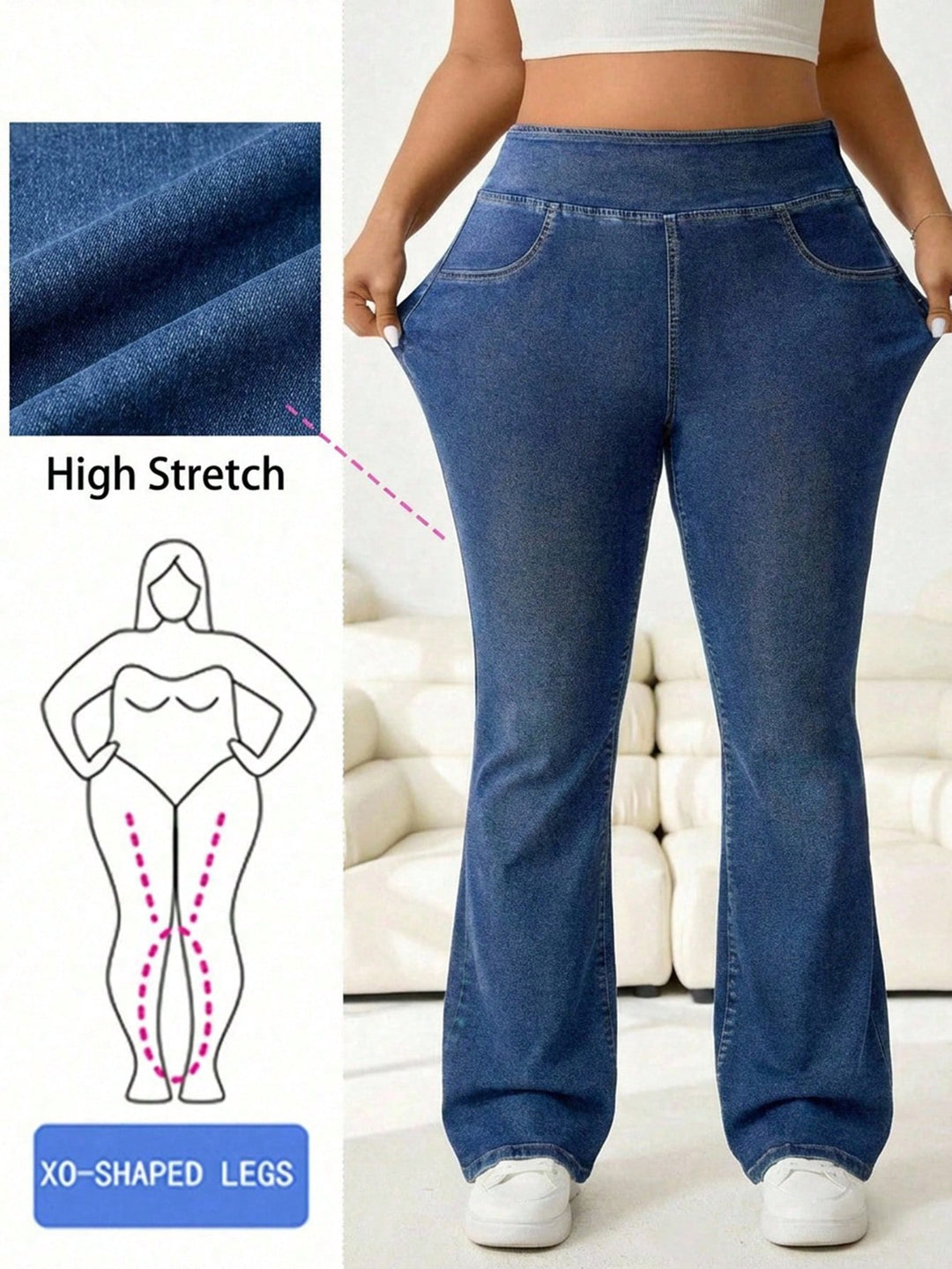 Jeans SHEIN, albastru