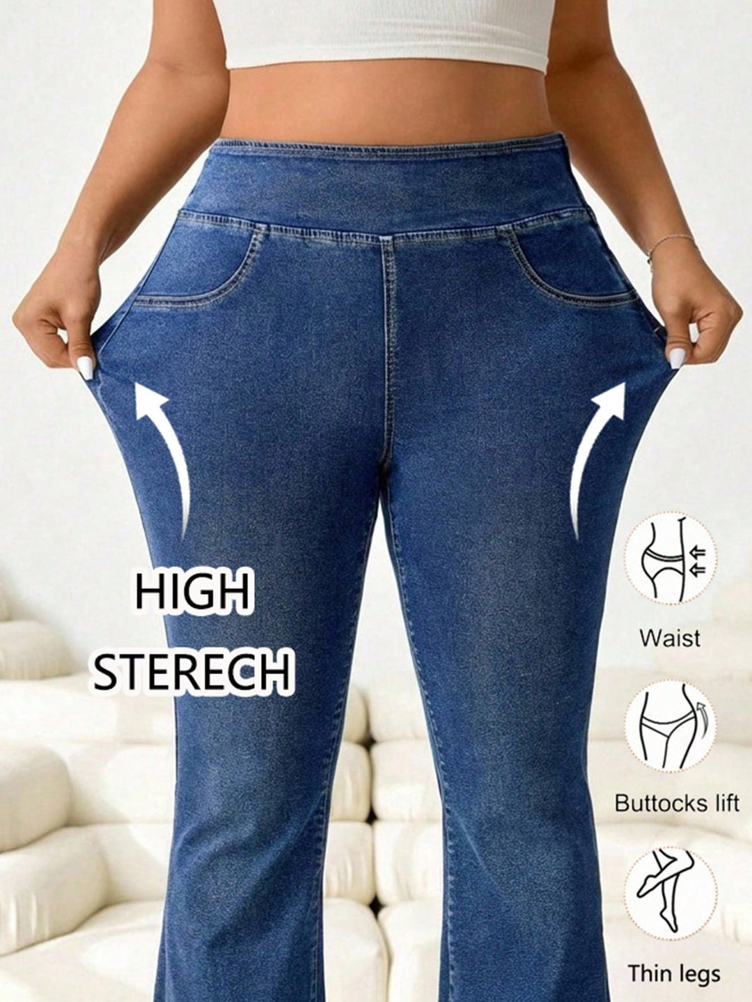 Jeans SHEIN, albastru