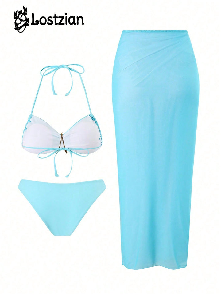 Set bikini SHEIN, albastru