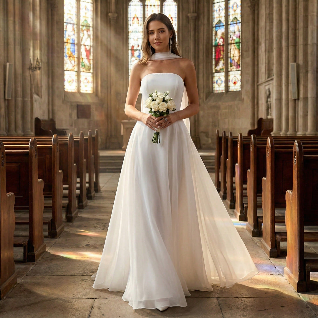 Rochie de mireasă SHEIN, alb
