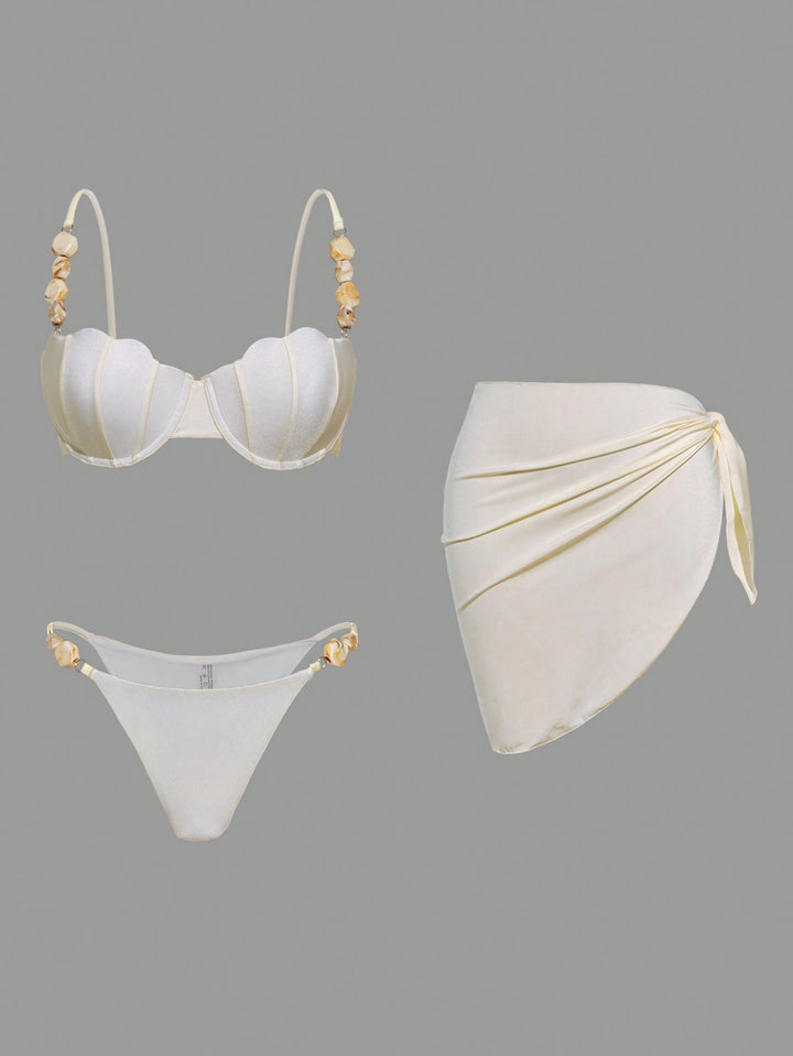 Set bikini SHEIN, bej