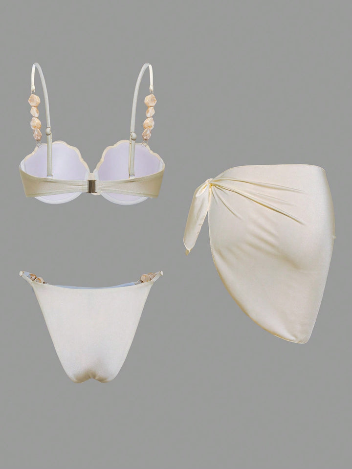 Set bikini SHEIN, bej