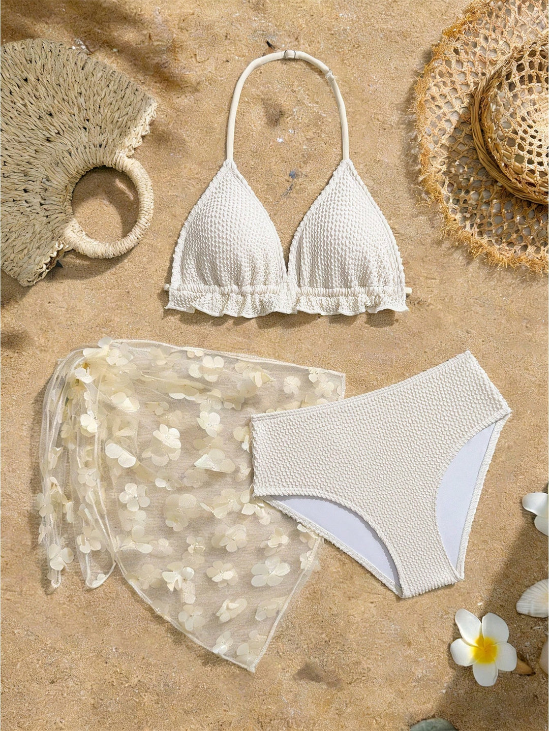 Set bikini SHEIN, bej