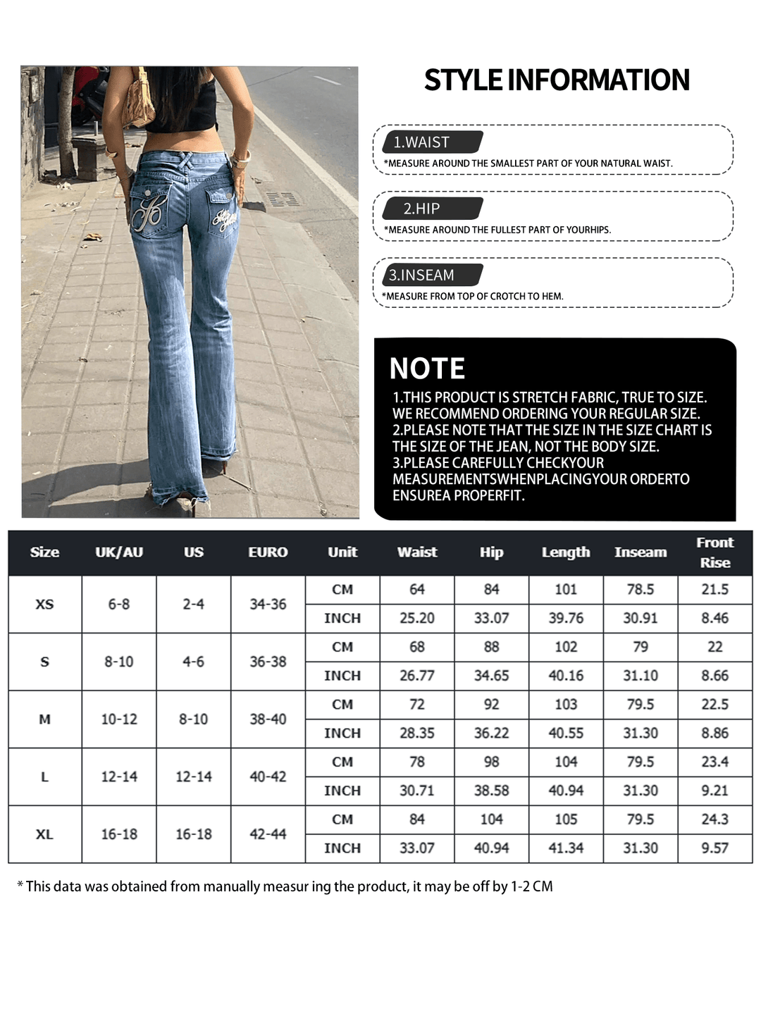 Jeans SHEIN, albastru