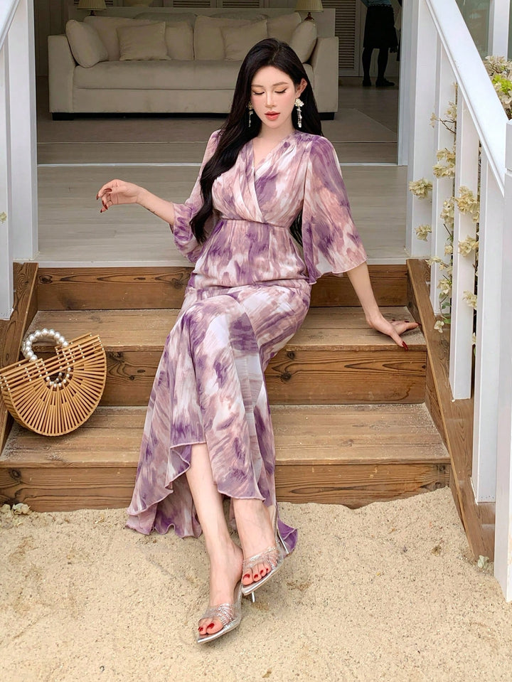 Rochie maxi SHEIN, mix culori