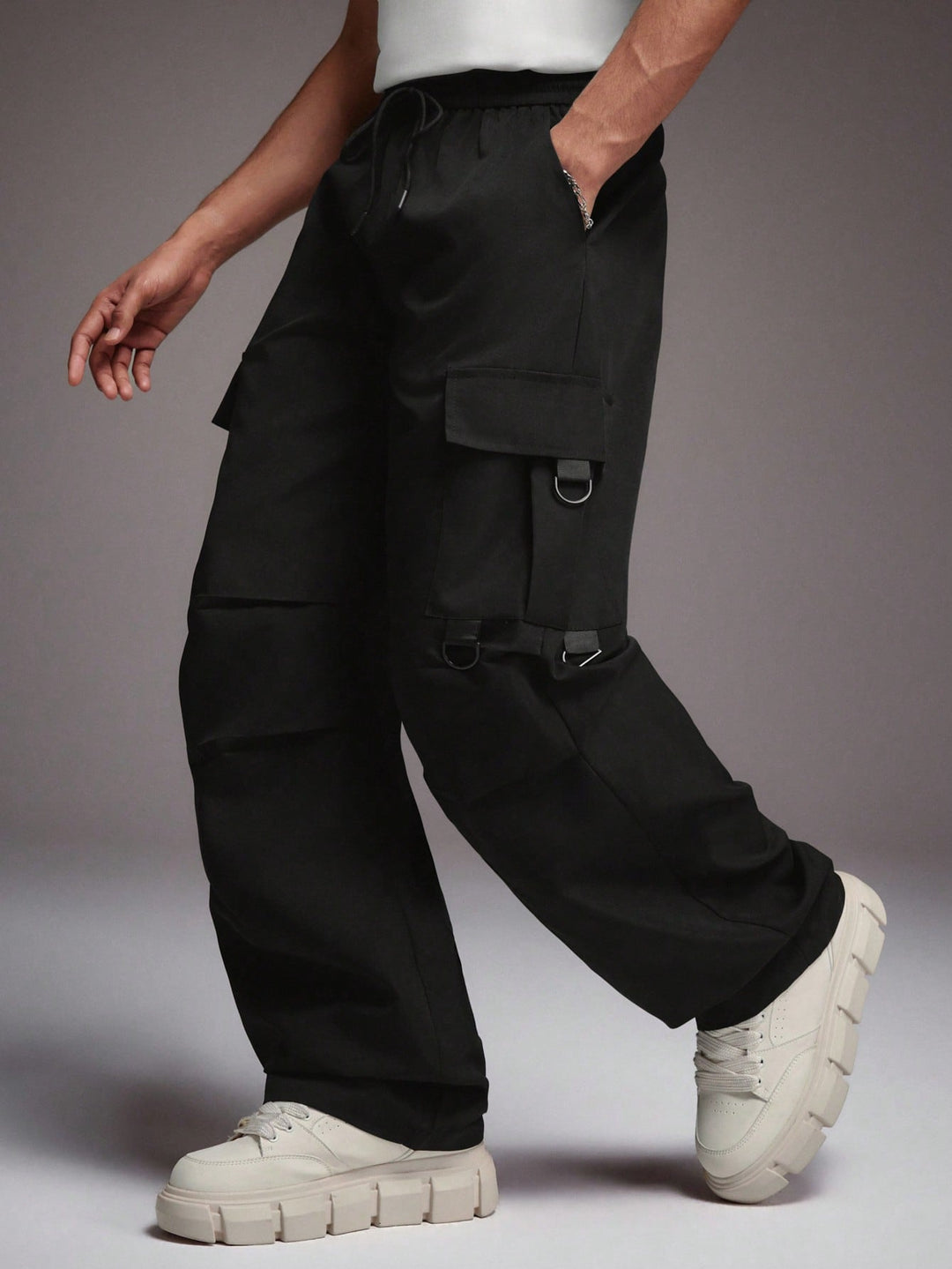 Pantalon SHEIN, negru