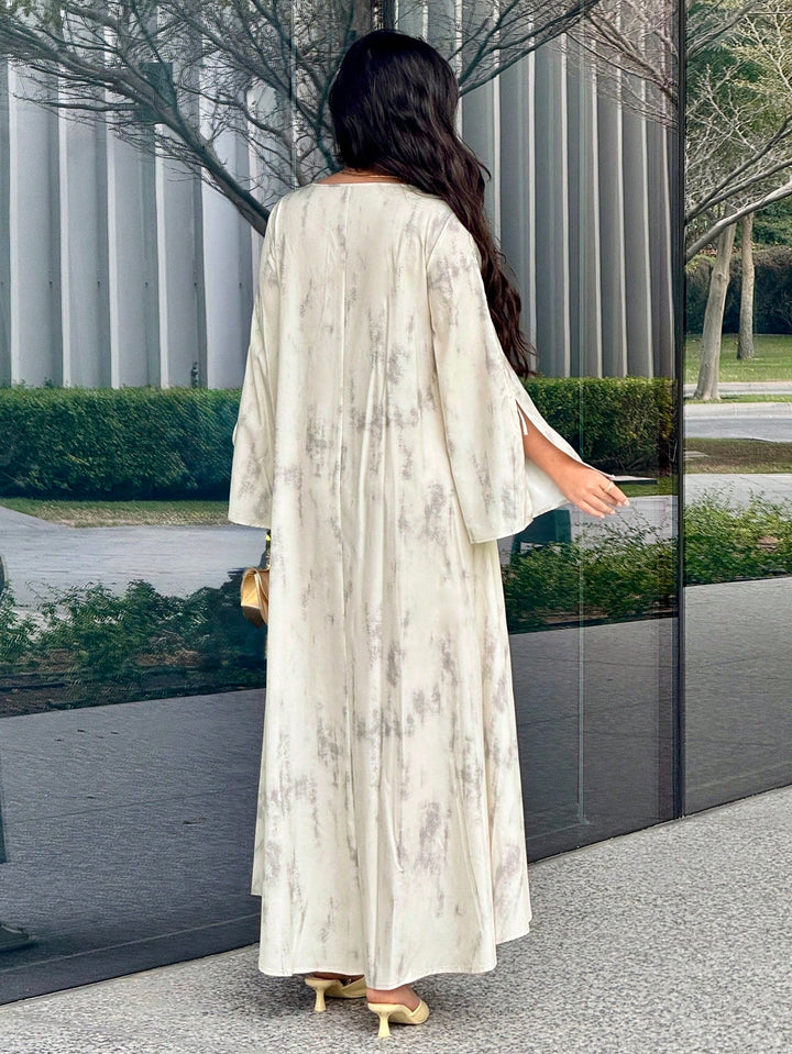 Set caftan și jalabiya SHEIN, kaki