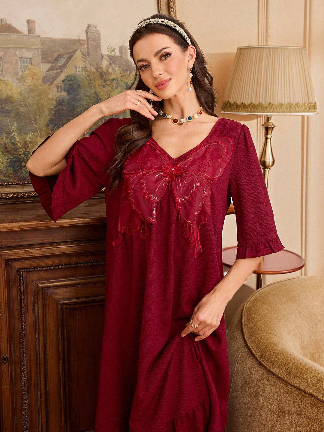SHEIN ing, bordó