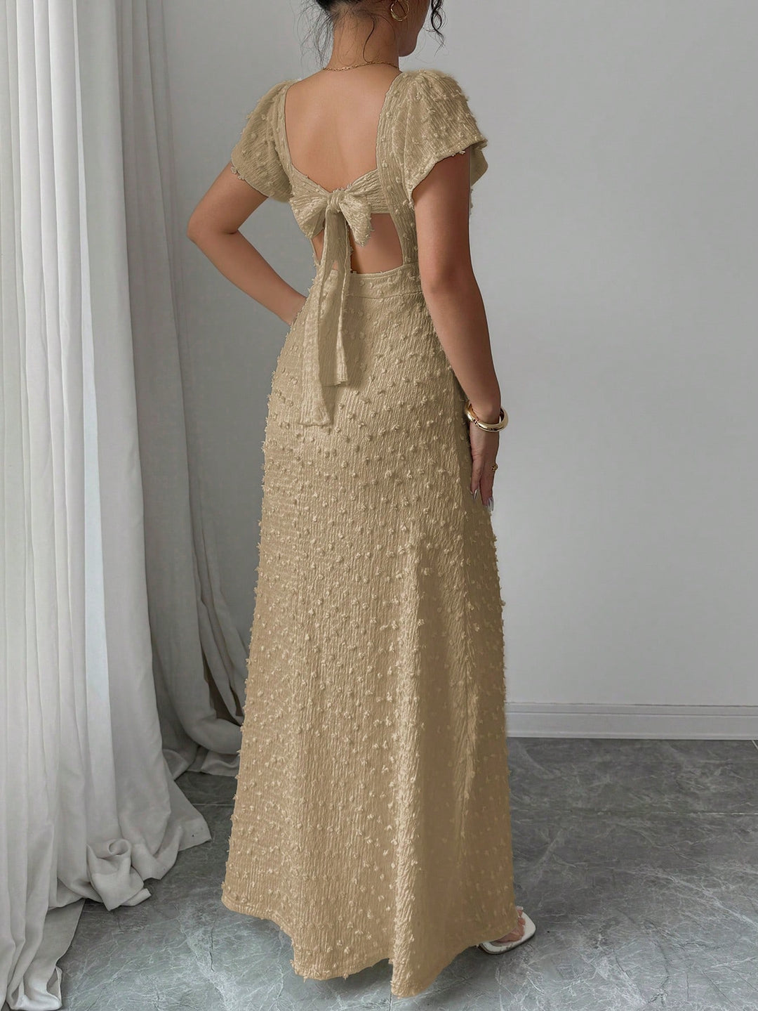 Rochie maxi SHEIN, kaki