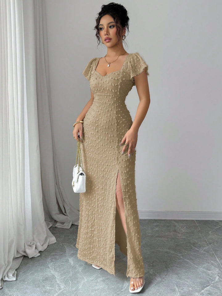 Rochie maxi SHEIN, kaki