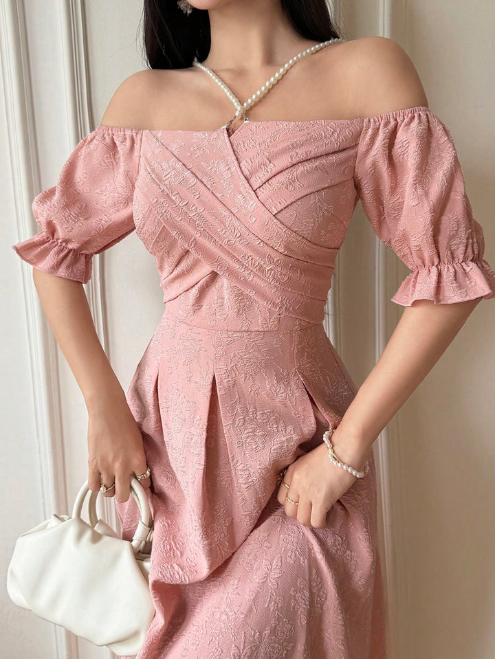 Rochie midi SHEIN, roz