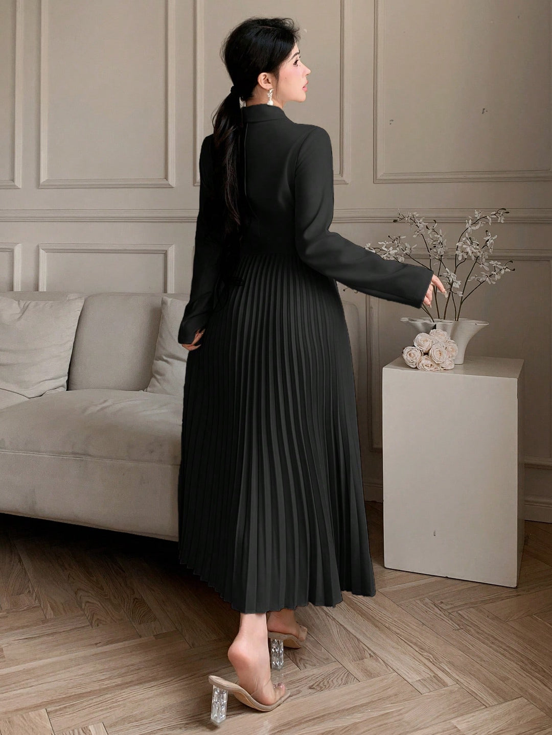 Rochie midi SHEIN, negru
