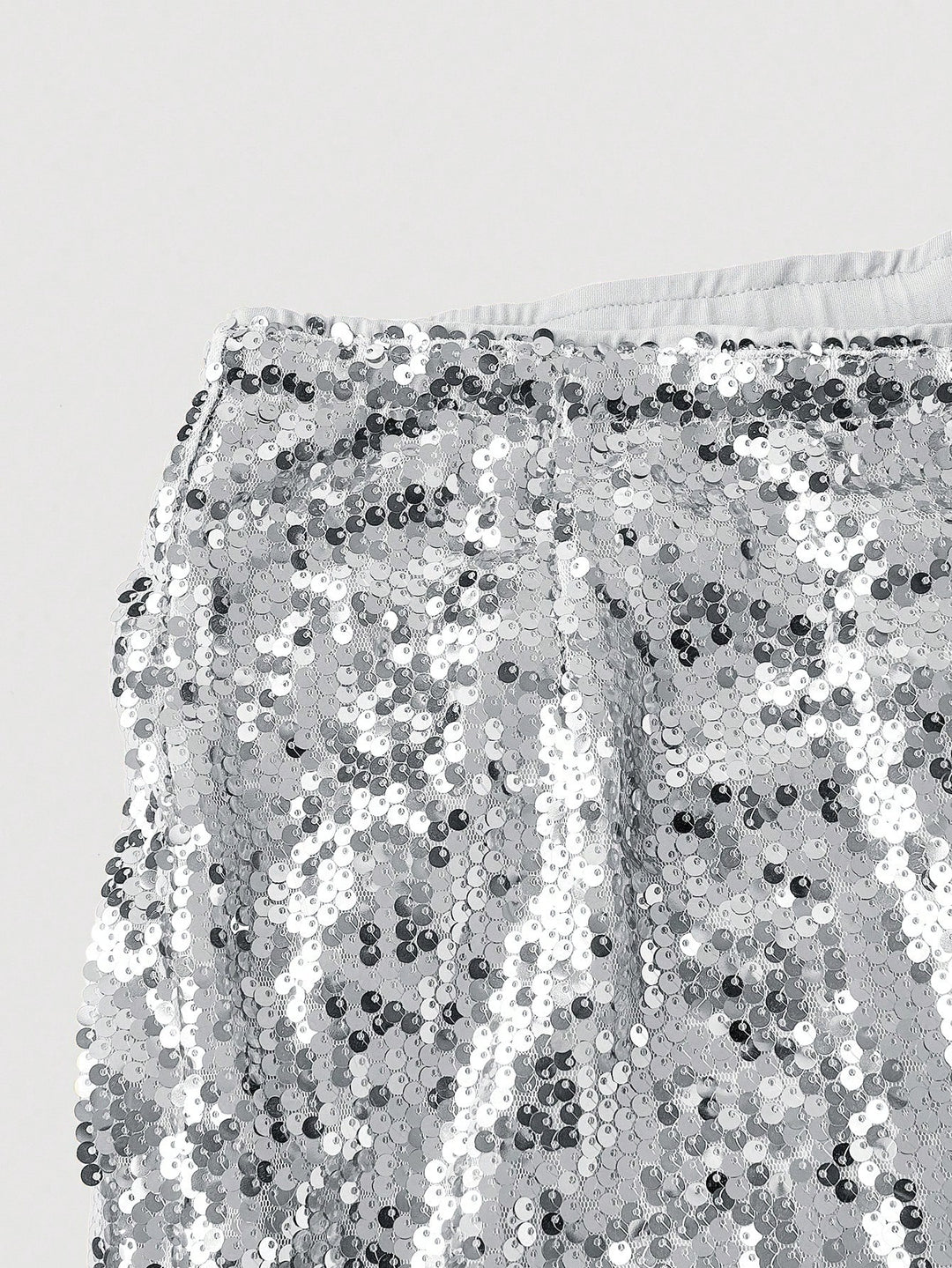 Pantalon SHEIN, argintiu