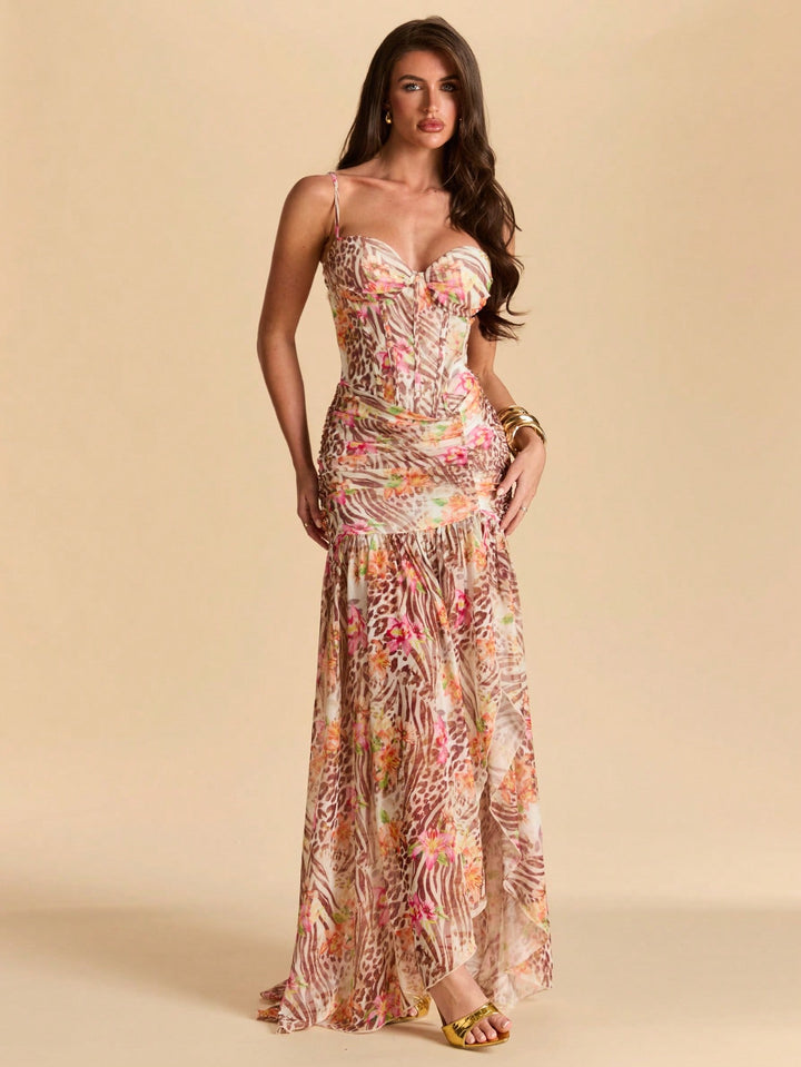 Rochie maxi SHEIN, portocaliu