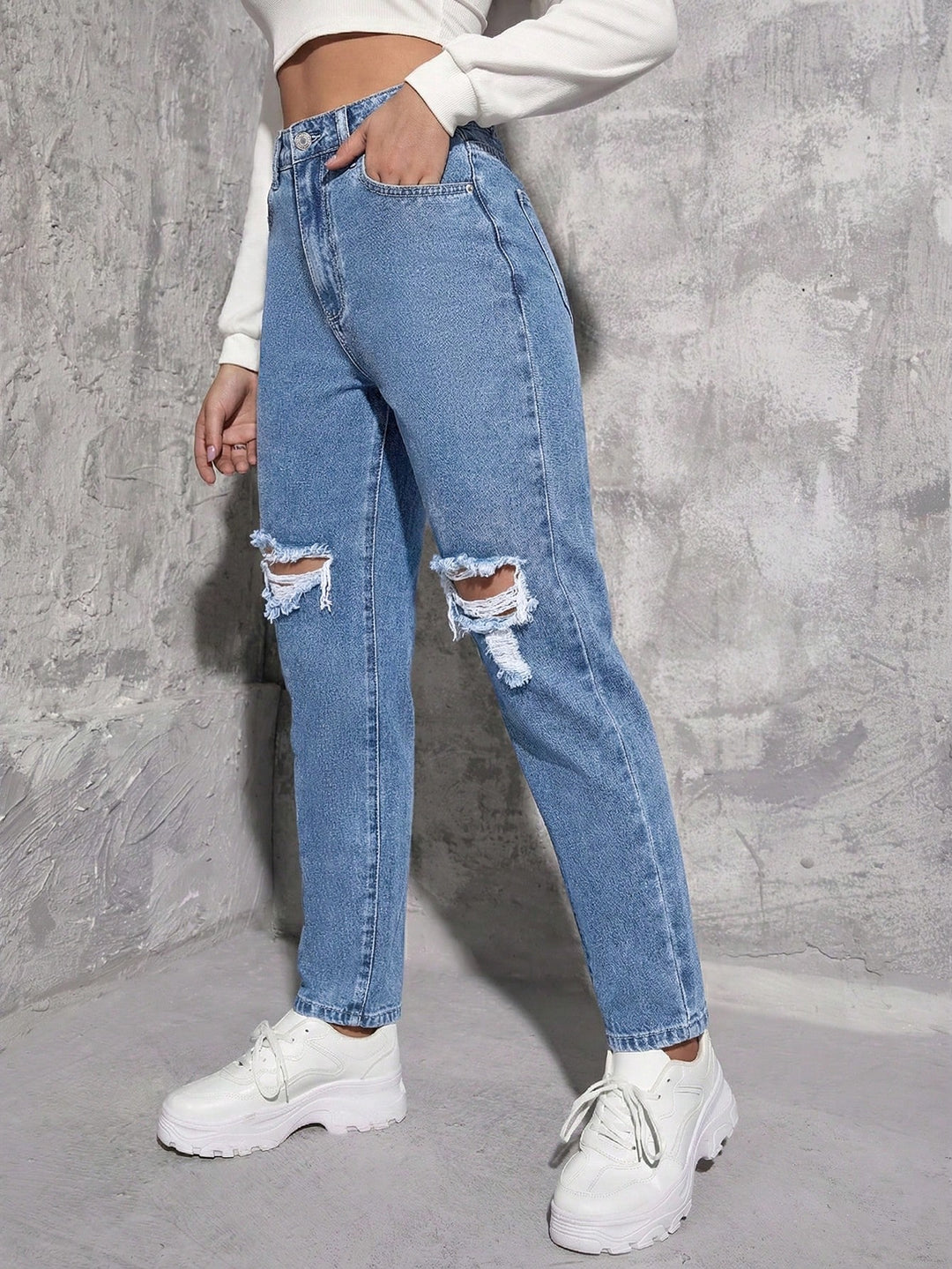 Jeans SHEIN, albastru