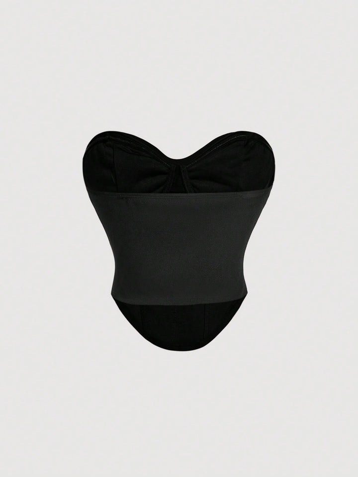 Top SHEIN, negru