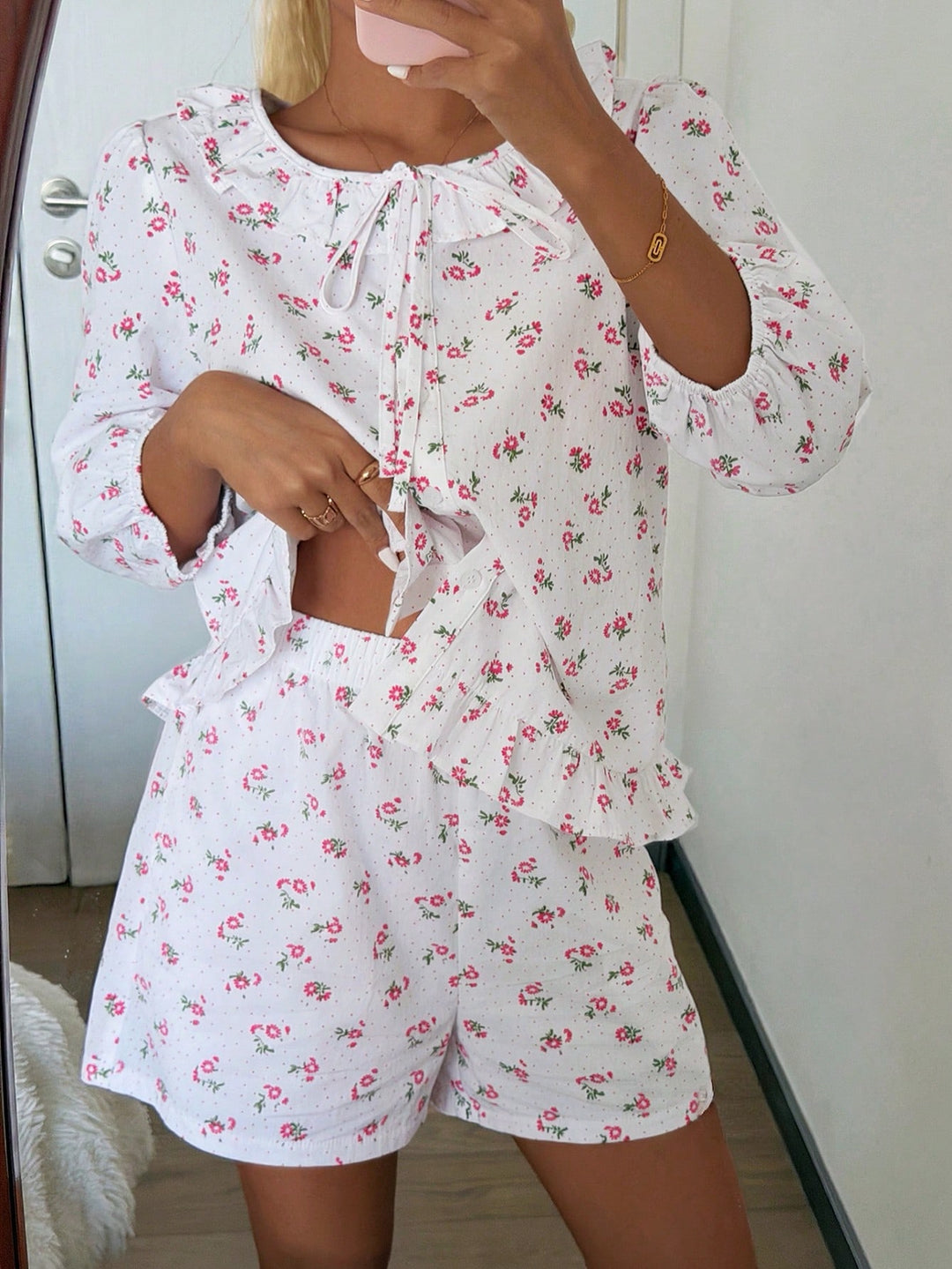 Pijama SHEIN, alb