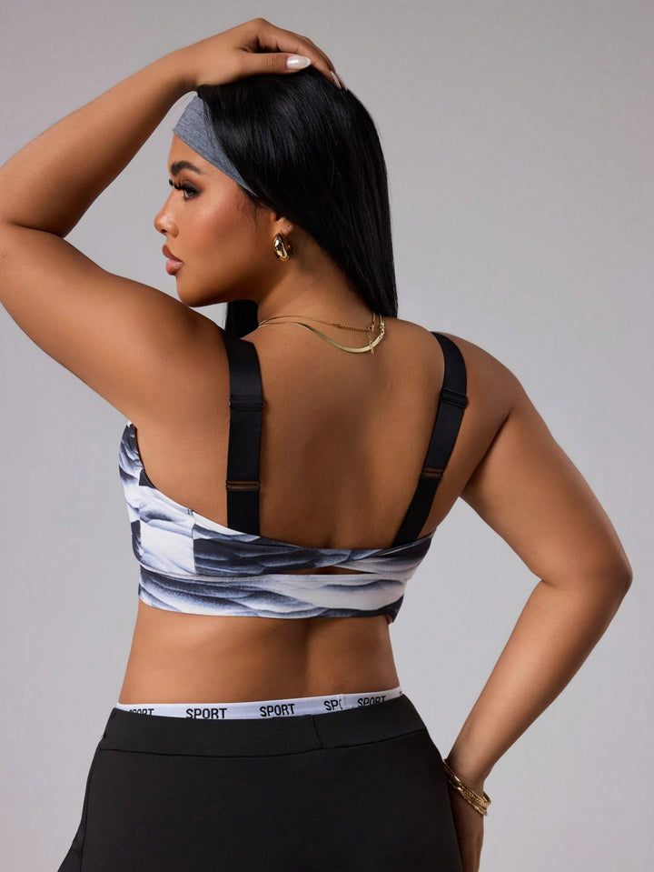 Sutien sport SHEIN, negru