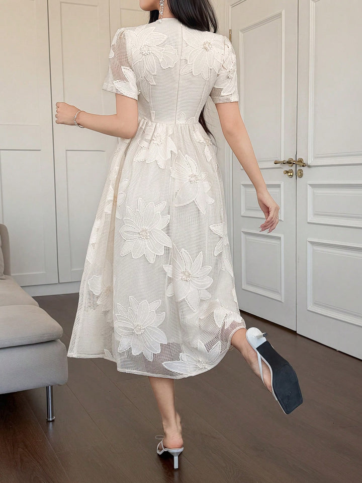 Rochie midi SHEIN, bej