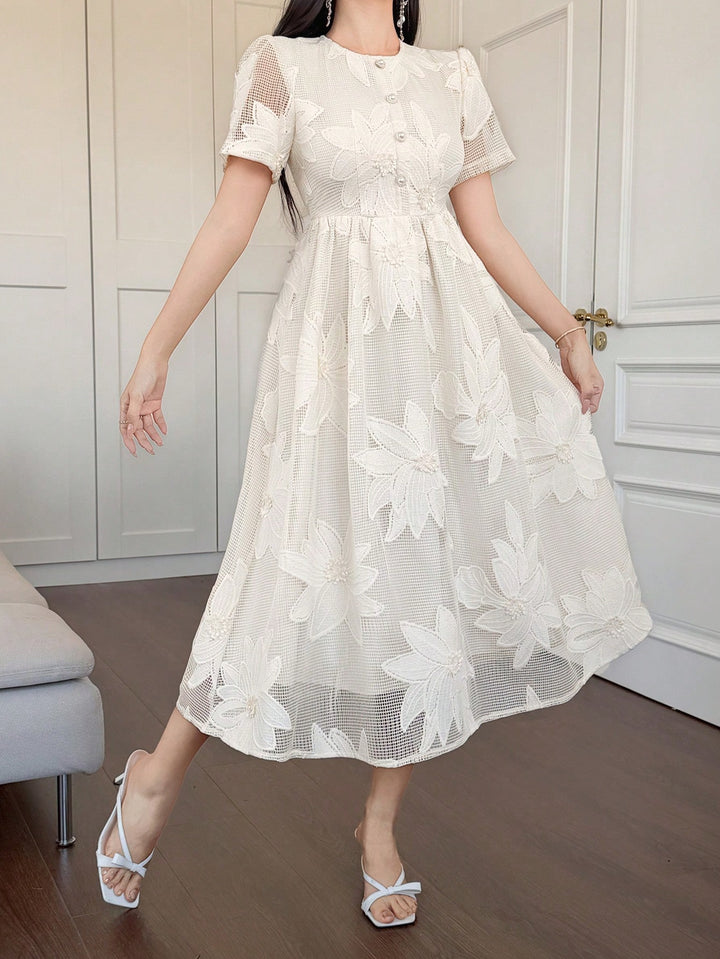 Rochie midi SHEIN, bej