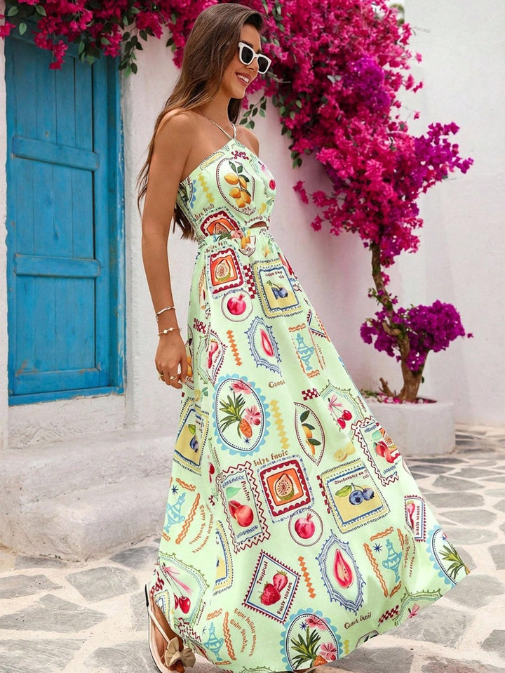 Rochie maxi SHEIN, verde