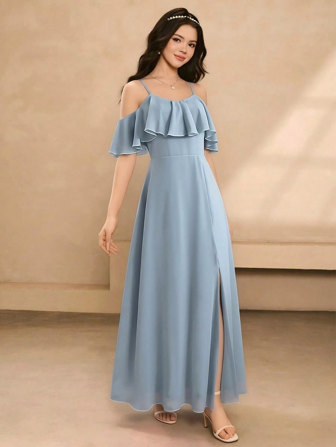 Rochie slip SHEIN, albastru